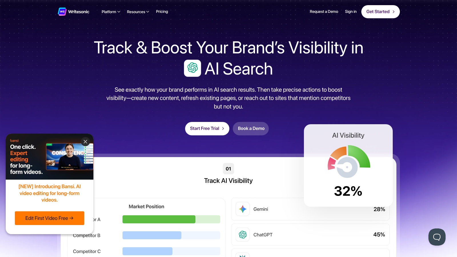 Writesonic product screenshot